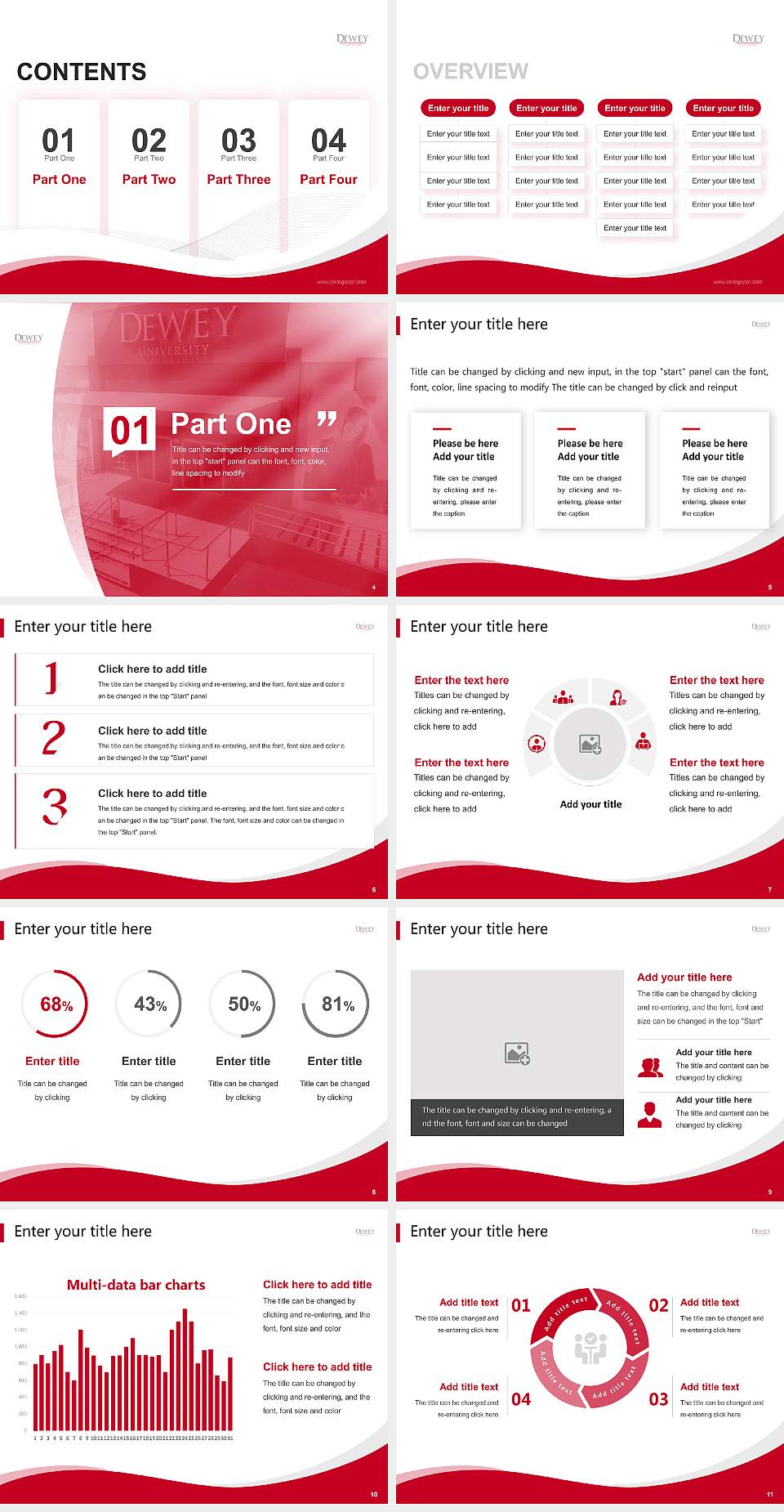 Dewey University-Carolina Lecture Sharing and Networking Event PPT Template4:3 ratio PPT effect preview image2