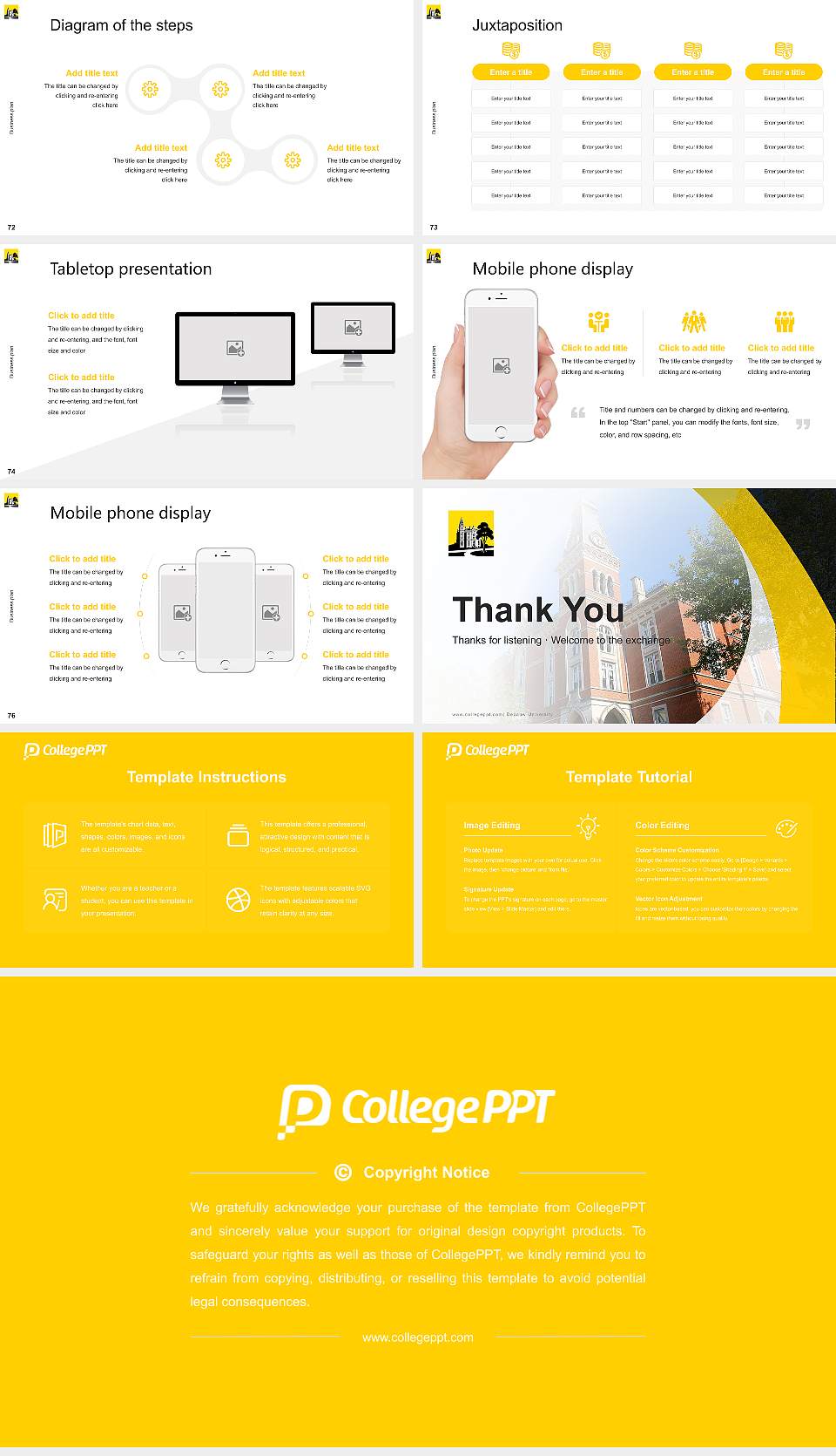 Depauw University Competition/Entrepreneurship Contest PPT Template16:9 ratio PPT effect preview image9