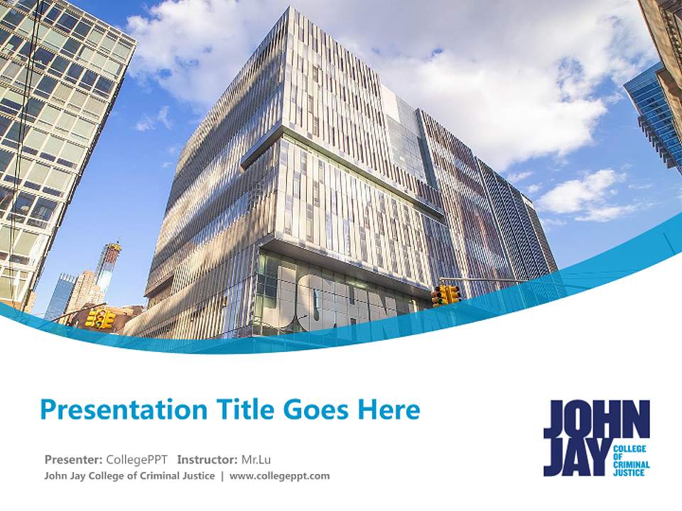 John Jay College of Criminal Justice Course/Courseware Creation PPT Template4:3 ratio PPT effect preview image5