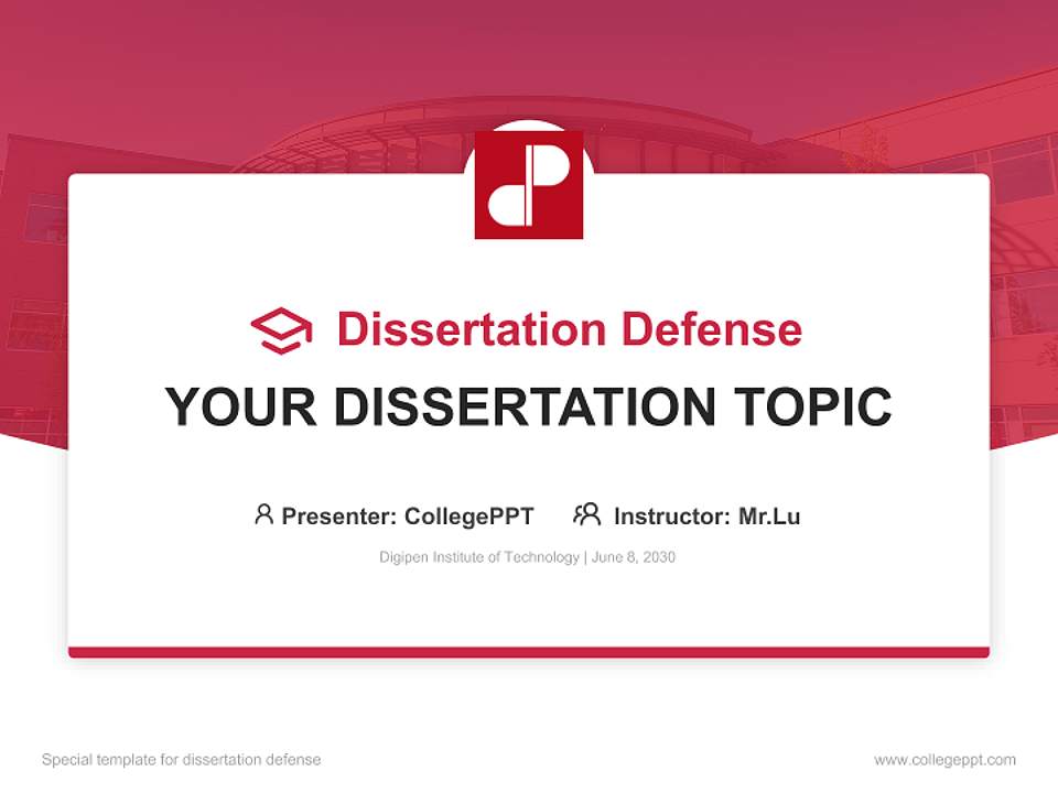 Digipen Institute of Technology Graduation Thesis Defense PPT Template4:3 ratio PPT effect preview image7