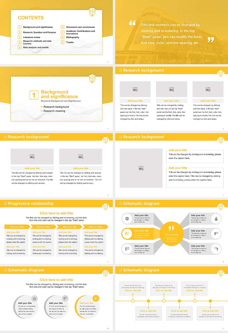 Devry University-North Carolina Graduation Thesis Defense PPT Template16:9 ratio PPT effect preview image2