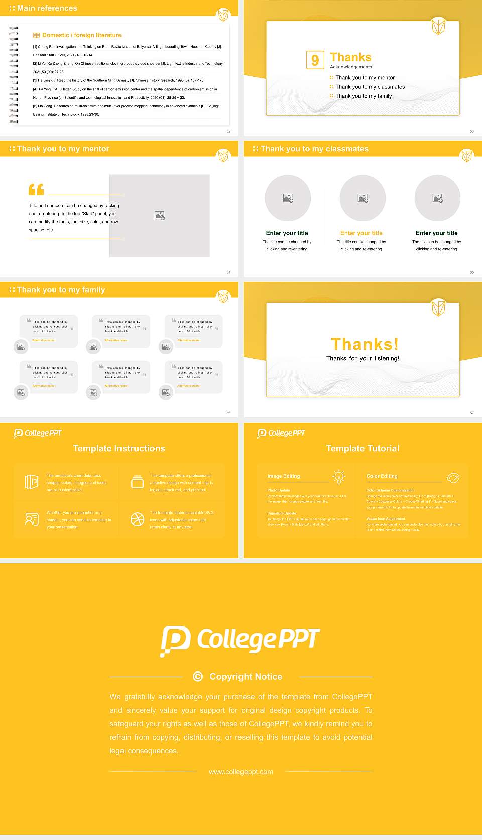 Devry University-North Carolina Graduation Thesis Defense PPT Template16:9 ratio PPT effect preview image7