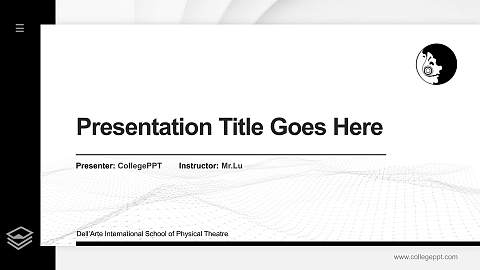 Dell’Arte International School of Physical Theatre Thesis Proposal/Graduation Defense PPT Template