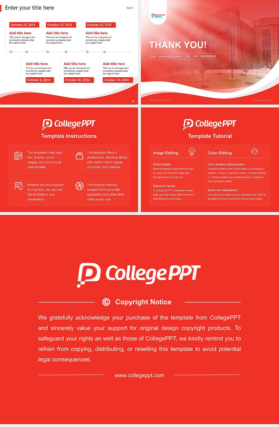 Delaware State University Lecture Sharing and Networking Event PPT Template4:3 ratio PPT effect preview image4