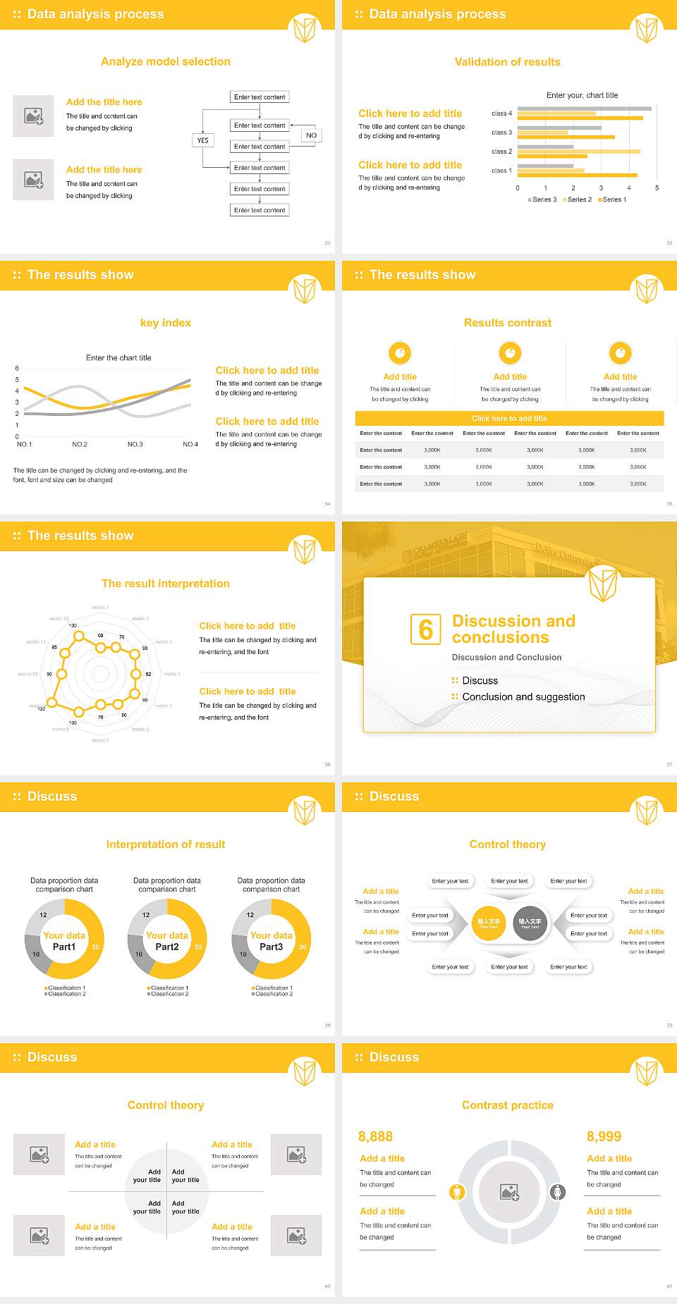 Devry University-Florida Graduation Thesis Defense PPT Template4:3 ratio PPT effect preview image5