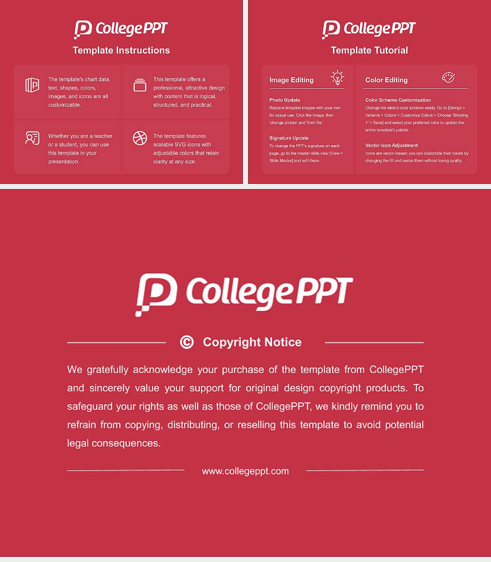 Desales University Course/Courseware Creation PPT Template4:3 ratio PPT effect preview image5
