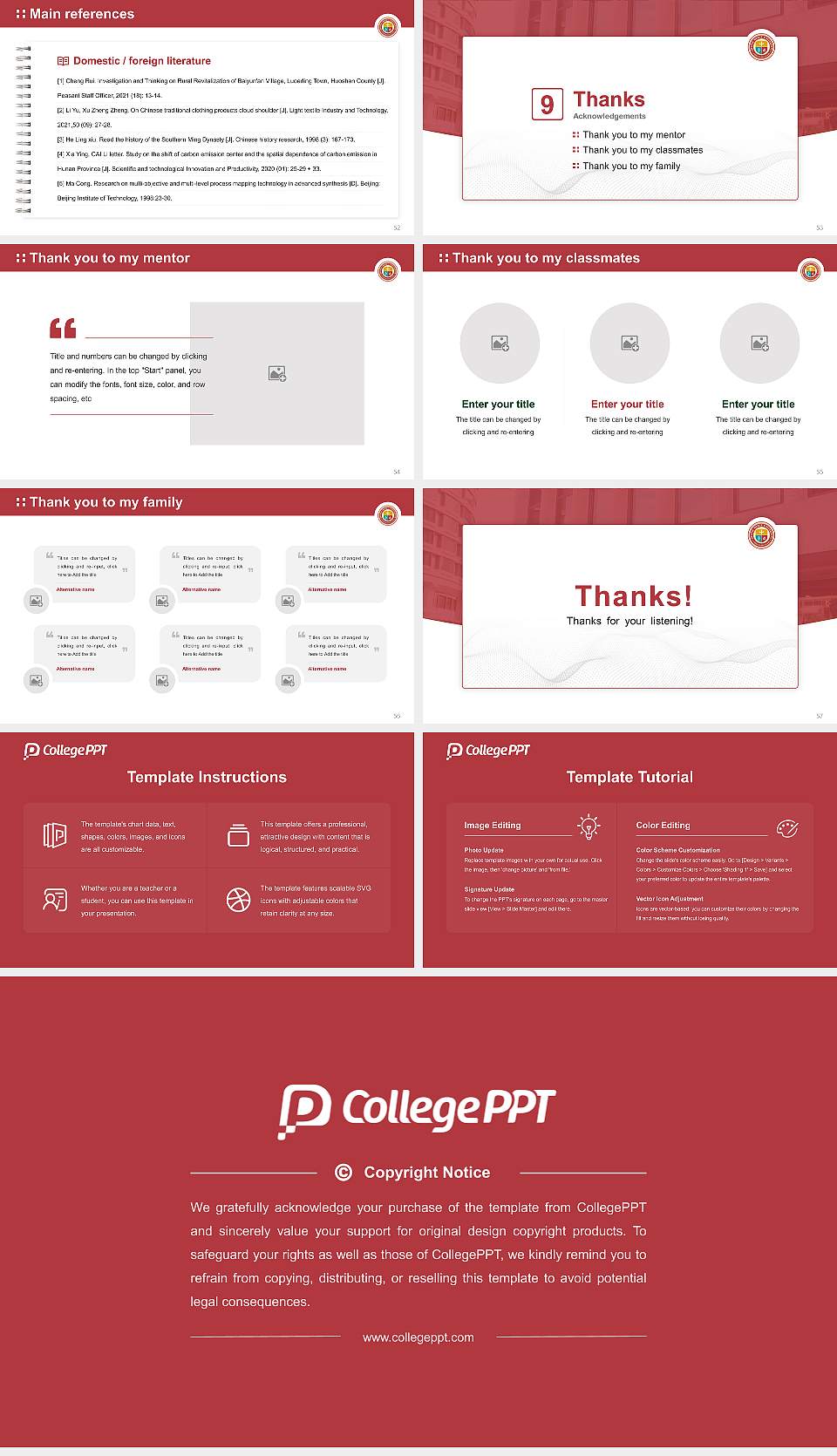 Divine Mercy University Graduation Thesis Defense PPT Template16:9 ratio PPT effect preview image7