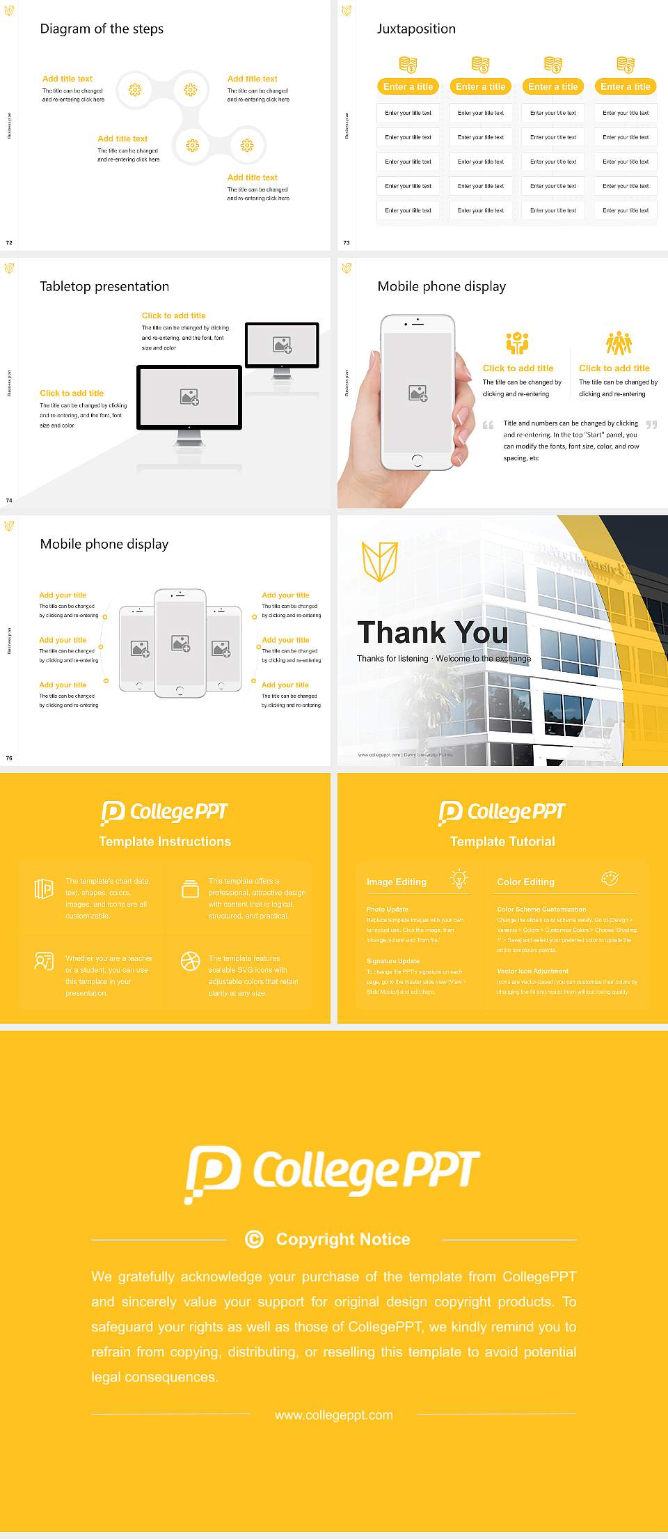 Devry University-Florida Competition/Entrepreneurship Contest PPT Template4:3 ratio PPT effect preview image9