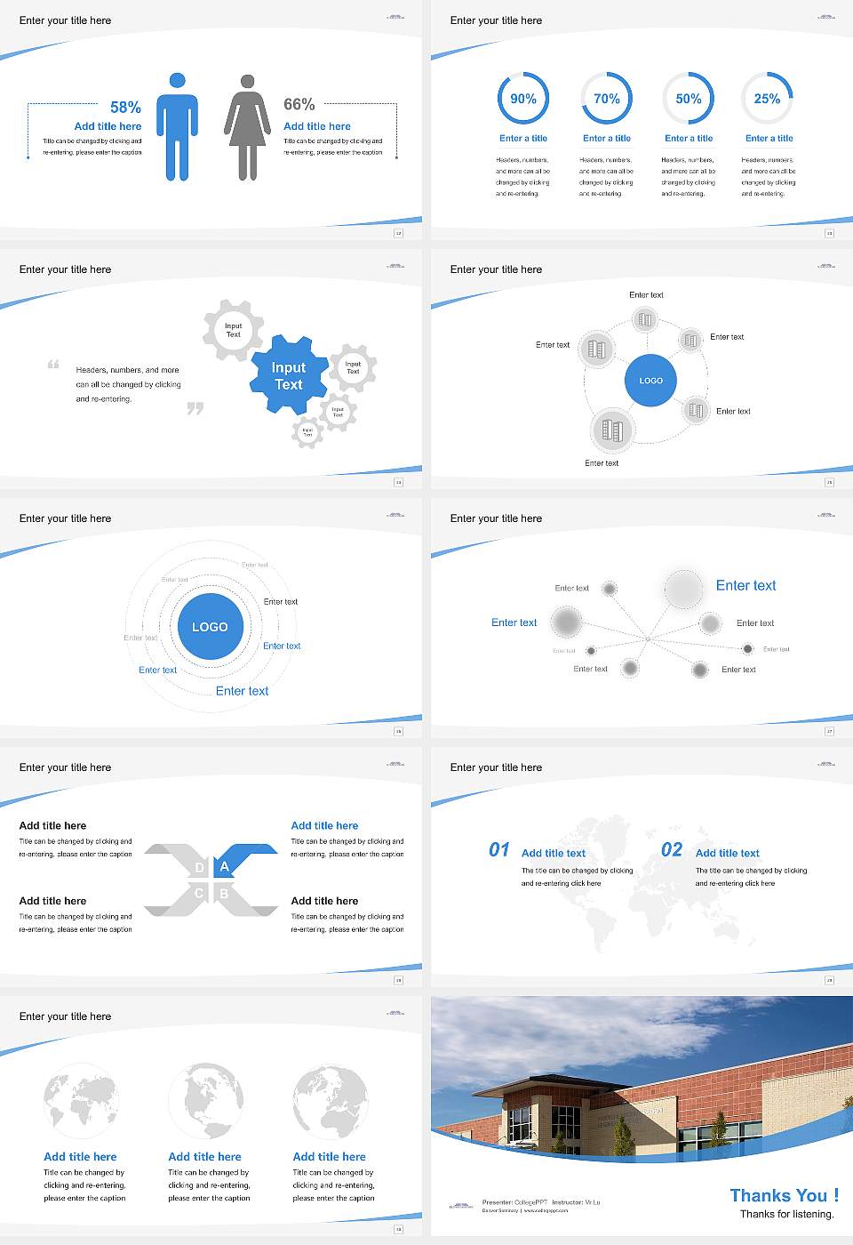 Denver Seminary Course/Courseware Creation PPT Template16:9 ratio PPT effect preview image4
