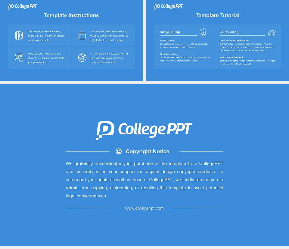 Denver Seminary Course/Courseware Creation PPT Template16:9 ratio PPT effect preview image5