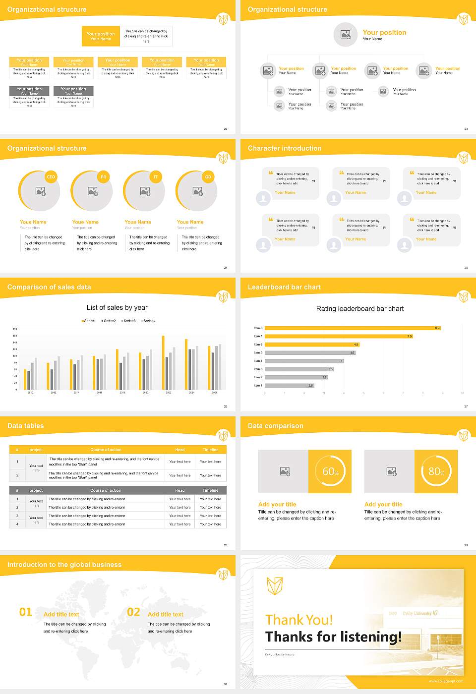 Devry University-Nevada Academic Presentation/Research Findings Report PPT Template16:9 ratio PPT effect preview image4