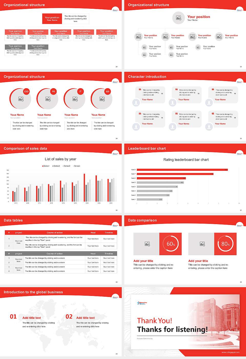 Delaware State University Academic Presentation/Research Findings Report PPT Template16:9 ratio PPT effect preview image4