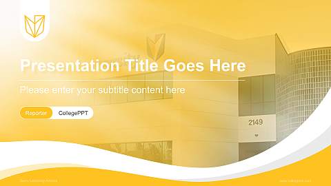 Devry University-Arizona Lecture Sharing and Networking Event PPT Template