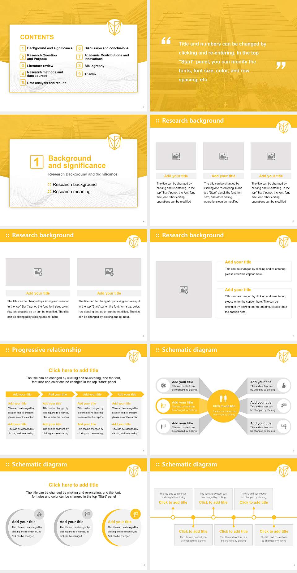 Devry University-Virginia Graduation Thesis Defense PPT Template4:3 ratio PPT effect preview image2