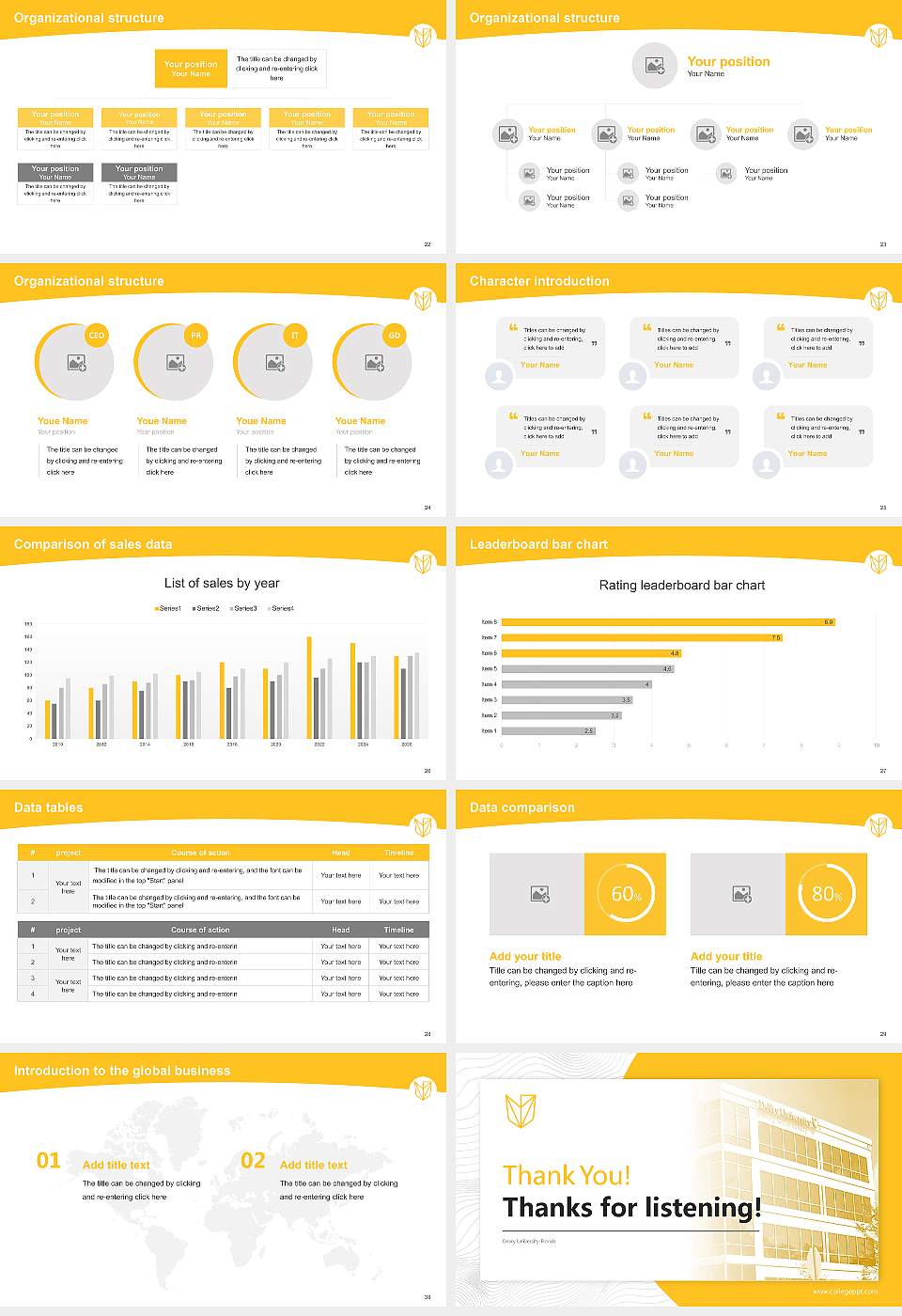 Devry University-Florida Academic Presentation/Research Findings Report PPT Template16:9 ratio PPT effect preview image4