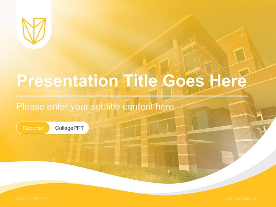 Devry University-Ohio Lecture Sharing and Networking Event PPT Template4:3 ratio PPT effect preview image4