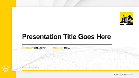 Depauw University Thesis Proposal/Graduation Defense PPT Template
