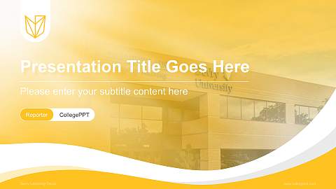Devry University-Texas Lecture Sharing and Networking Event PPT Template