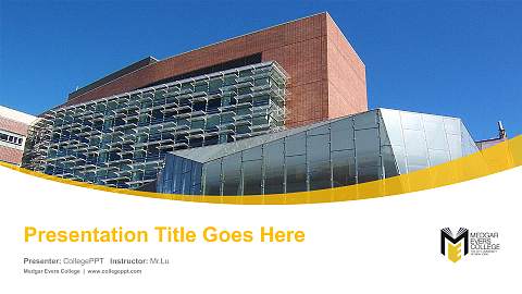 Medgar Evers College Course/Courseware Creation PPT Template