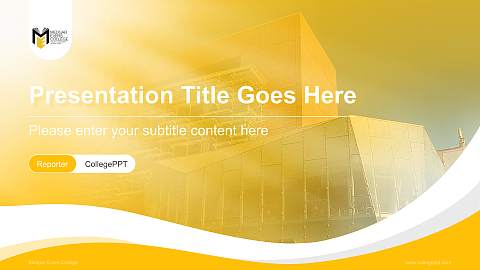 Medgar Evers College Lecture Sharing and Networking Event PPT Template