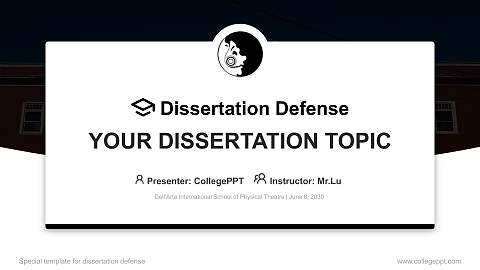 Dell’Arte International School of Physical Theatre Graduation Thesis Defense PPT Template