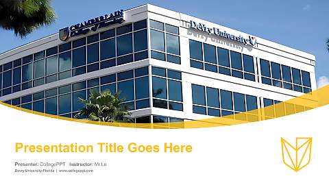 Devry University-Florida Course/Courseware Creation PPT Template