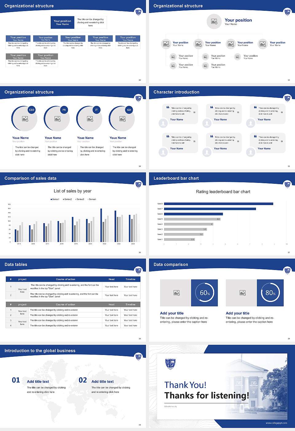 Dillard University Academic Presentation/Research Findings Report PPT Template16:9 ratio PPT effect preview image4