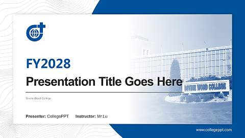 Divine Word College Academic Presentation/Research Findings Report PPT Template
