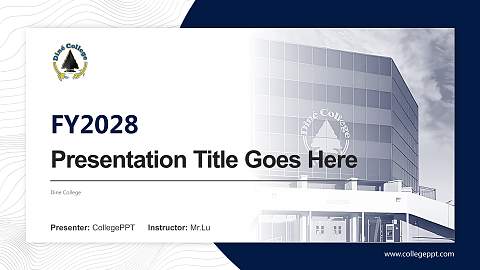 Dine College Academic Presentation/Research Findings Report PPT Template