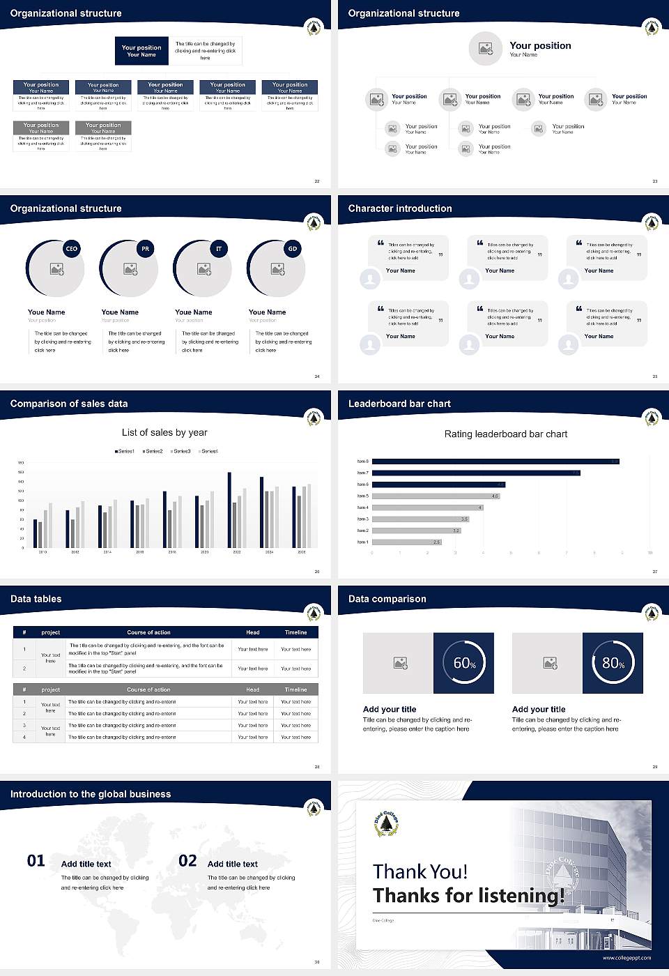 Dine College Academic Presentation/Research Findings Report PPT Template16:9 ratio PPT effect preview image4
