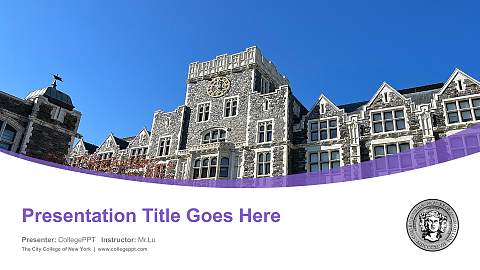 The City College of New York Course/Courseware Creation PPT Template