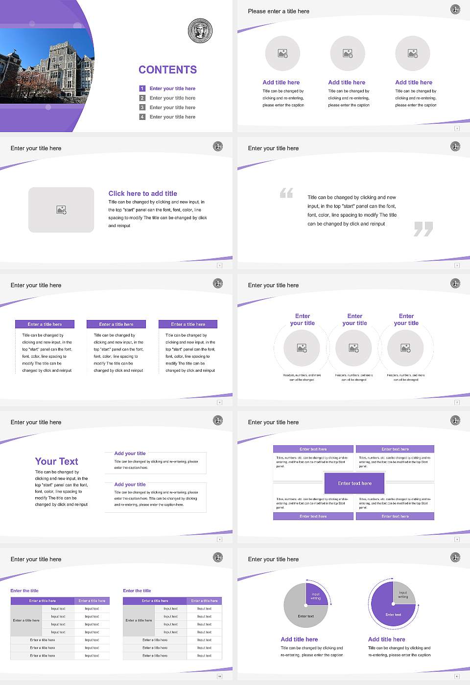 The City College of New York Course/Courseware Creation PPT Template16:9 ratio PPT effect preview image2