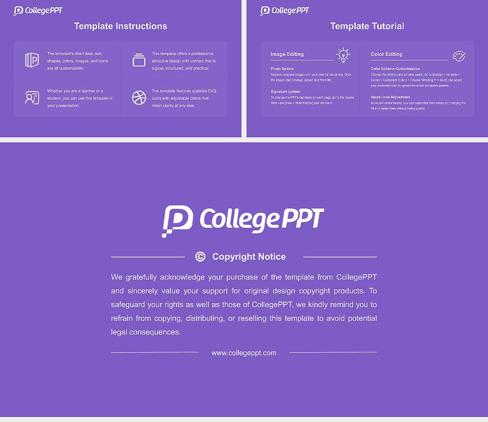 The City College of New York Course/Courseware Creation PPT Template16:9 ratio PPT effect preview image5