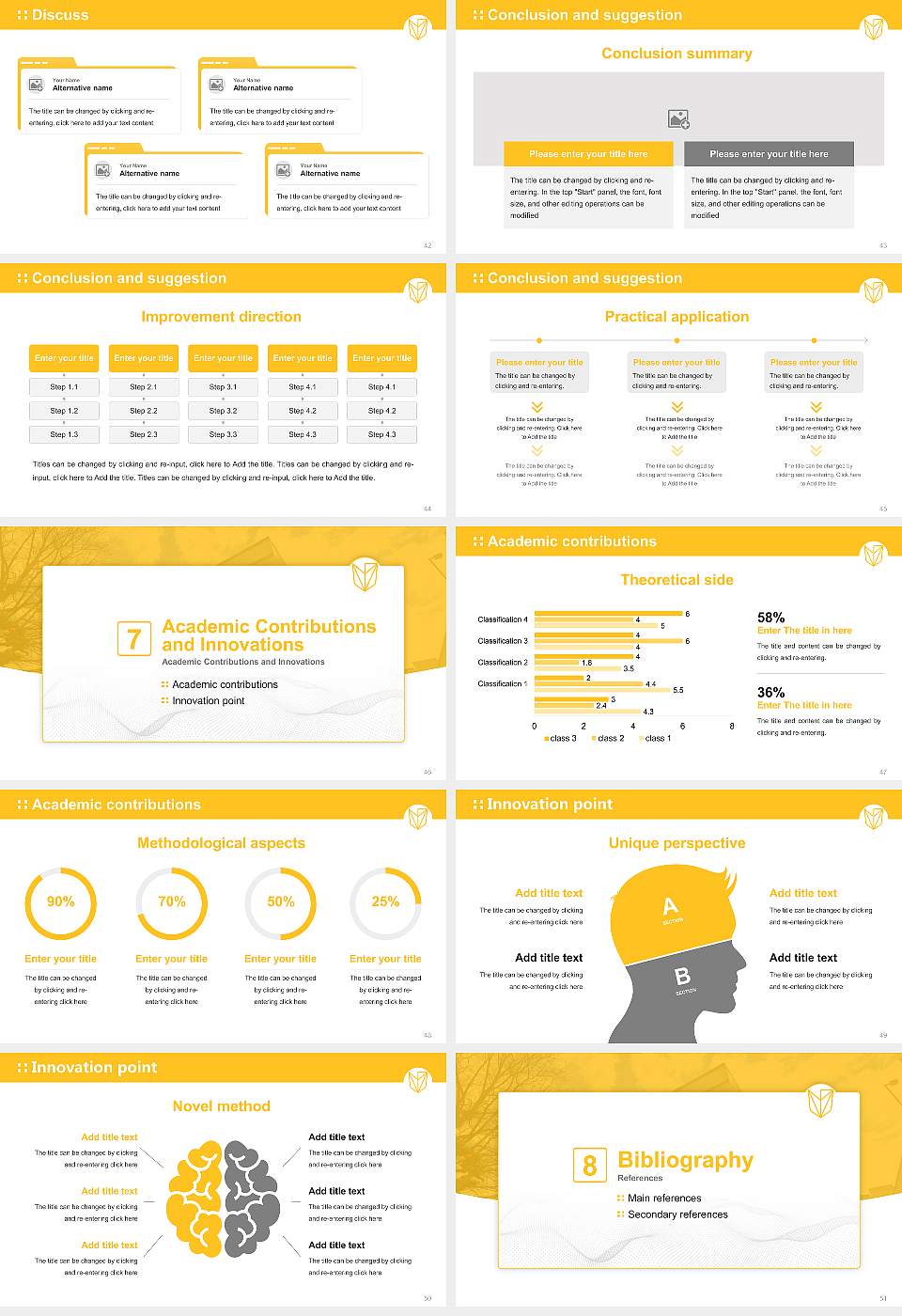 Devry University-Georgia Graduation Thesis Defense PPT Template16:9 ratio PPT effect preview image6