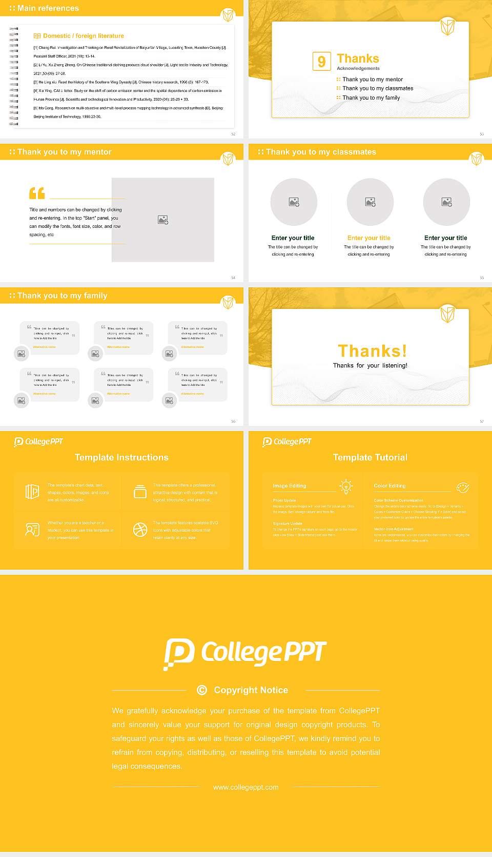 Devry University-Georgia Graduation Thesis Defense PPT Template16:9 ratio PPT effect preview image7