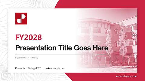 Digipen Institute of Technology Academic Presentation/Research Findings Report PPT Template