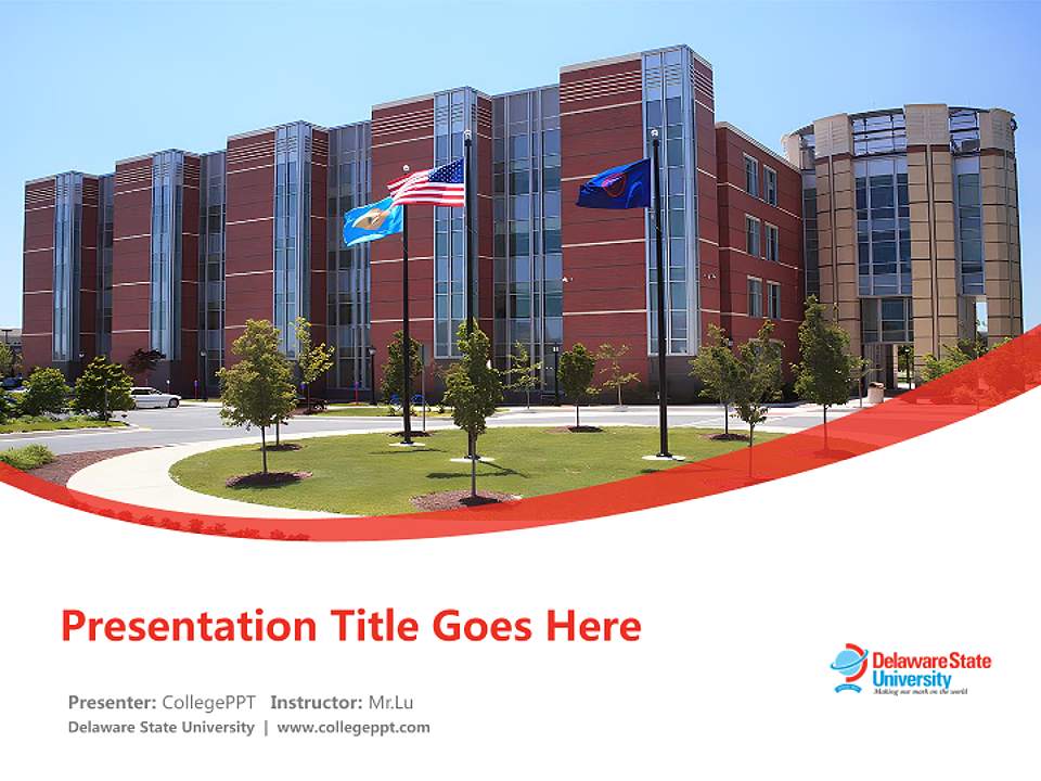 Delaware State University Course/Courseware Creation PPT Template4:3 ratio PPT effect preview image5