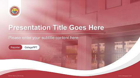Divine Mercy University Lecture Sharing and Networking Event PPT Template