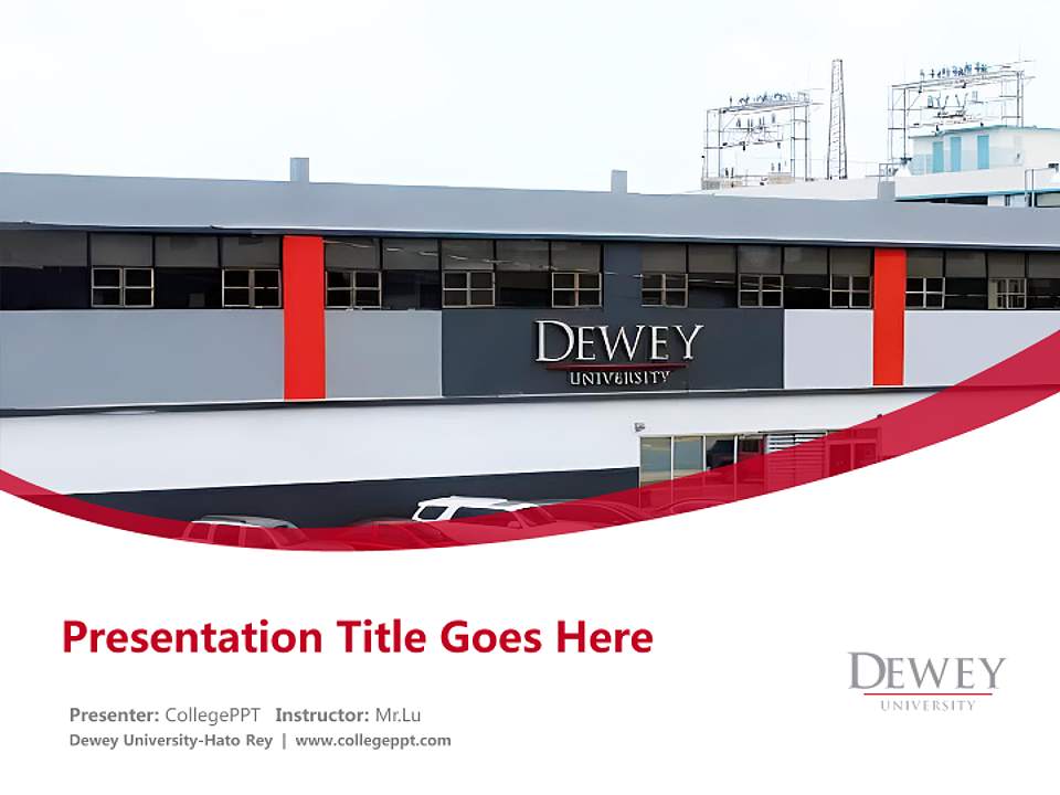 Dewey University-Hato Rey Course/Courseware Creation PPT Template4:3 ratio PPT effect preview image5