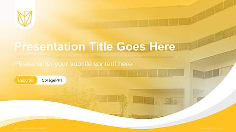 Devry University-New Jersey Lecture Sharing and Networking Event PPT Template