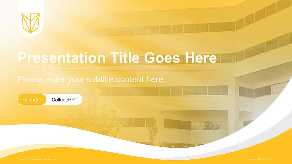 Devry University-New Jersey Lecture Sharing and Networking Event PPT Template16:9 ratio PPT effect preview image