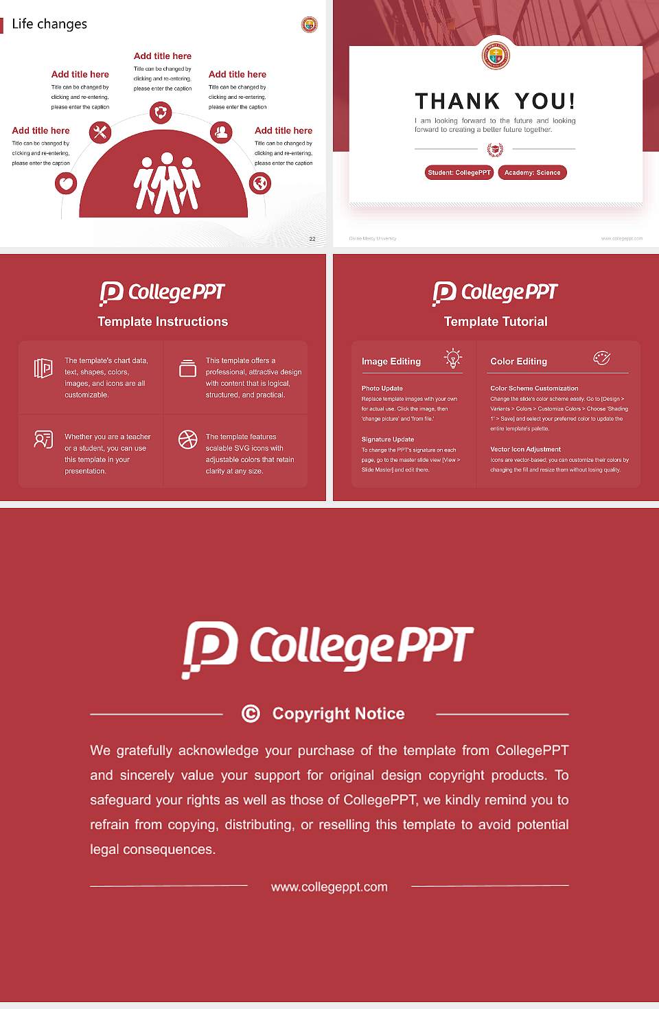 Divine Mercy University National Scholarship Defense PPT Template4:3 ratio PPT effect preview image4