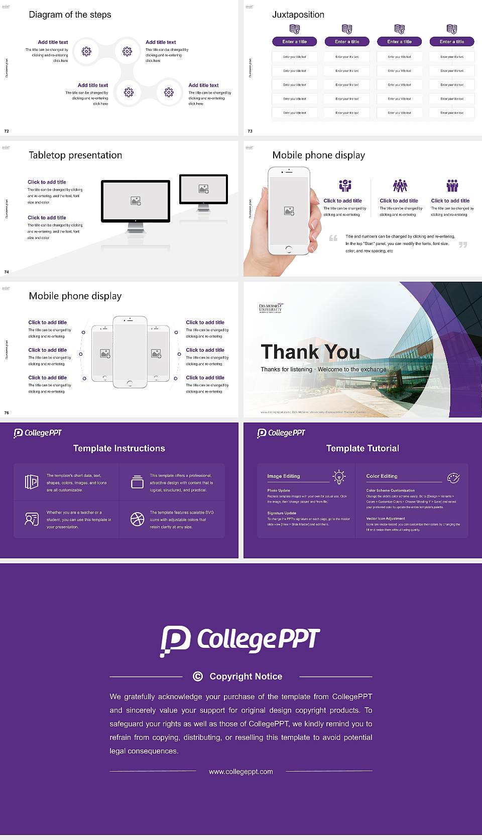 Des Moines University-Osteopathic Medical Center Competition/Entrepreneurship Contest PPT Template16:9 ratio PPT effect preview image9
