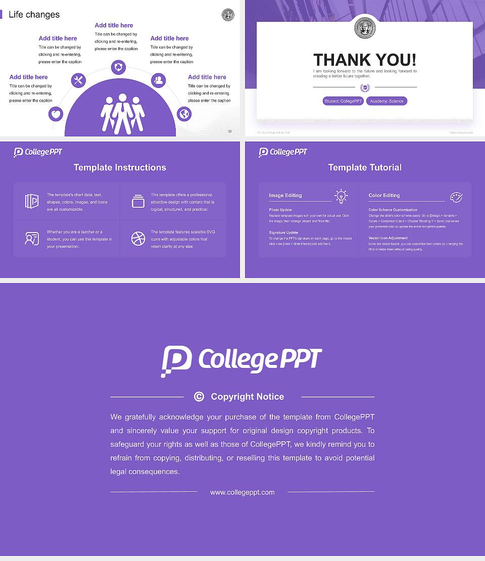 The City College of New York National Scholarship Defense PPT Template16:9 ratio PPT effect preview image4