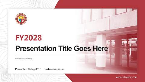 Divine Mercy University Academic Presentation/Research Findings Report PPT Template