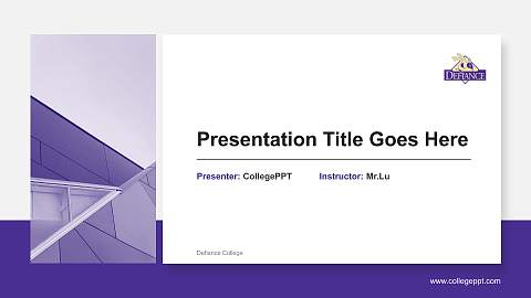 Defiance College General Purpose PPT Template