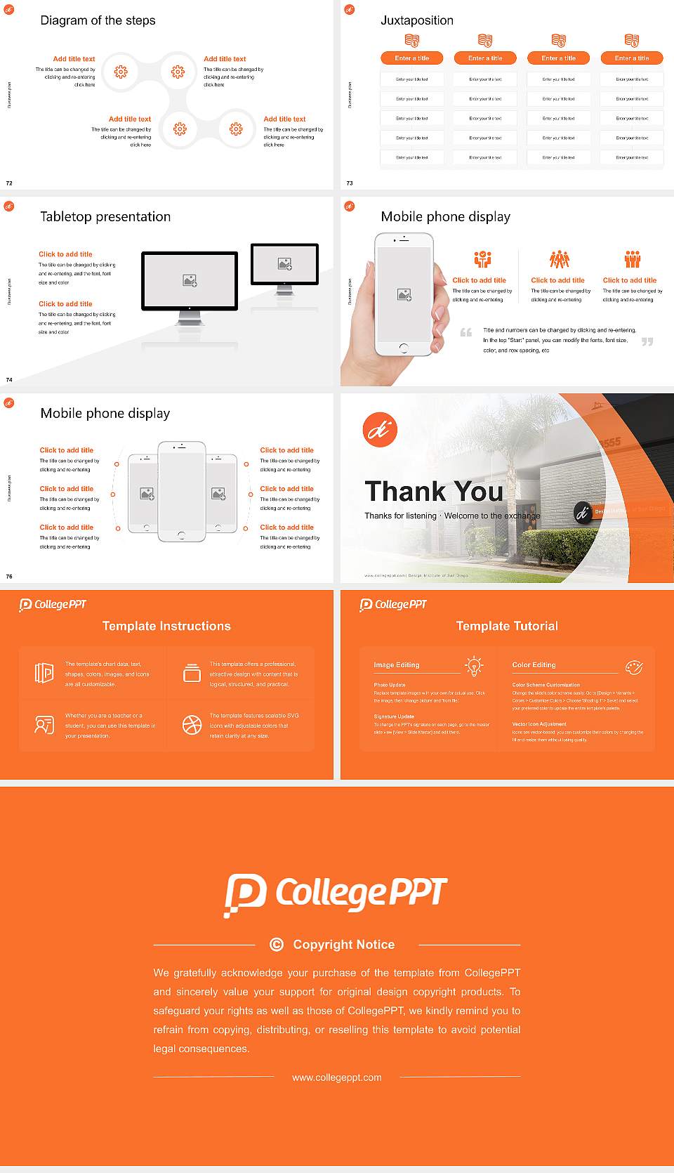 Design Institute of San Diego Competition/Entrepreneurship Contest PPT Template16:9 ratio PPT effect preview image9