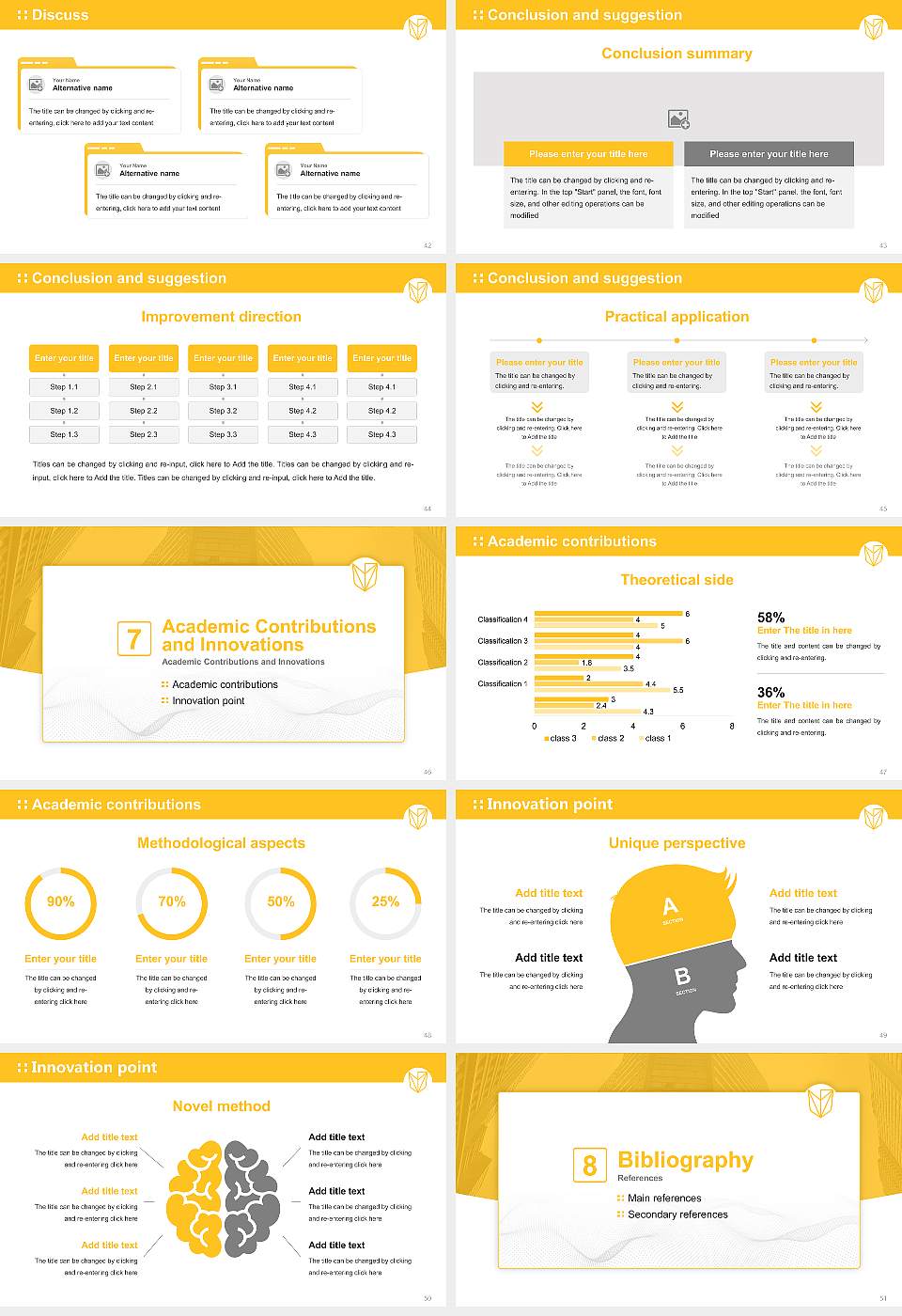 Devry University-Pennsylvania Graduation Thesis Defense PPT Template16:9 ratio PPT effect preview image6