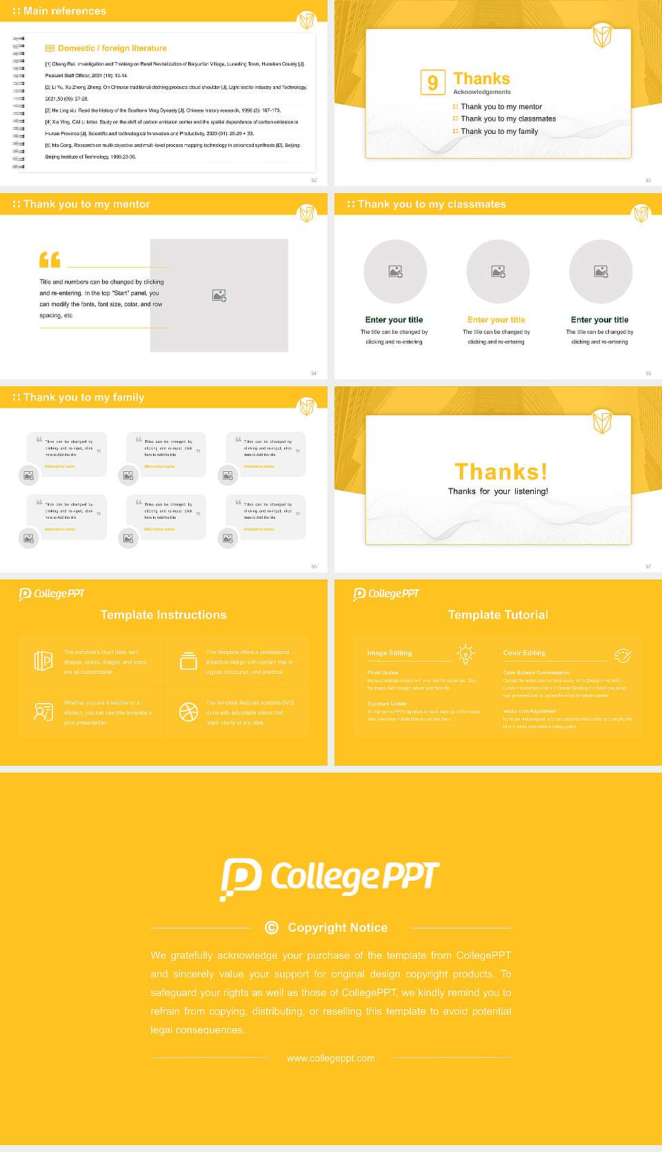 Devry University-Pennsylvania Graduation Thesis Defense PPT Template16:9 ratio PPT effect preview image7