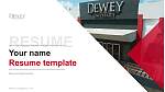 Dewey University-Carolina Resume Templat PPT